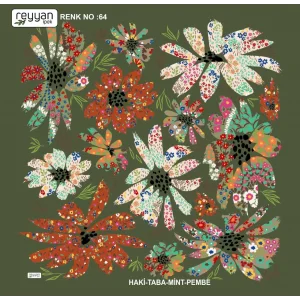 Reyyan İpek 100 cm Oyalık Yazma (ryyn-358-14)