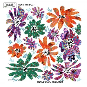 Reyyan İpek 100 cm Oyalık Yazma (ryyn-358-16)