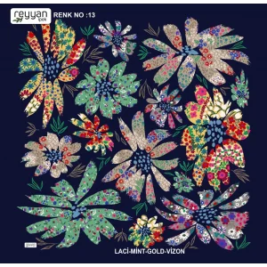 Reyyan İpek 100 cm Oyalık Yazma (ryyn-358-22)