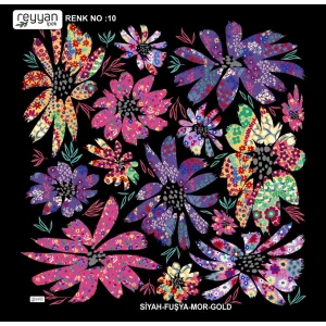 Reyyan İpek 100 cm Oyalık Yazma (ryyn-358-24)