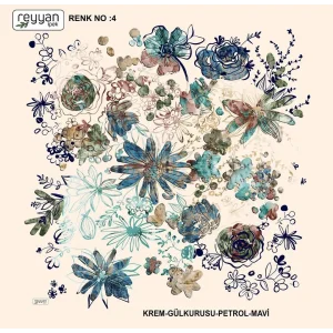 Reyyan İpek 100 cm Oyalık Yazma (ryyn-375-18)