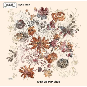 Reyyan İpek 100 cm Oyalık Yazma (ryyn-375-20)