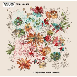 Reyyan İpek 100 cm Oyalık Yazma (ryyn-375-26)