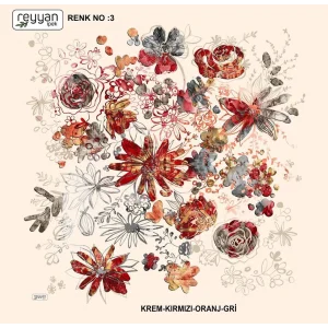 Reyyan İpek 100 cm Oyalık Yazma (ryyn-375-28)