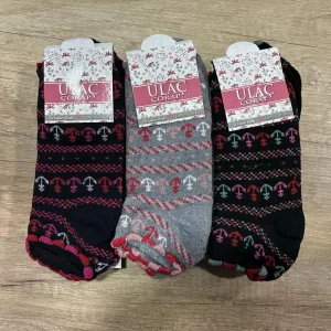 Ulaç Bayan Havlu Patik Çorap 12li Paket (BC-99-74)