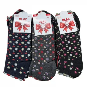 Ulaç Havlu Kadın Patik Çorap 12li Paket (BC-95-07)