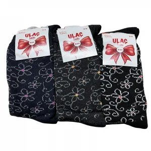 Ulaç Havlu Kadın Soket Çorap 12li Paket (BC-95-13)