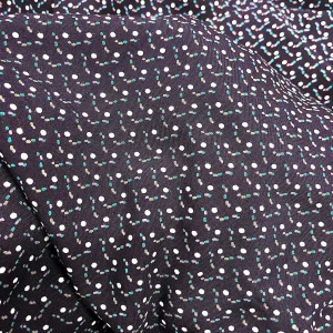 Yeni Sezon Tek En İthal Pamuk Viskon Kumaş Mürdüm Zemin (90 cm) (VSK01-301)