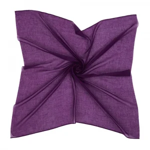 Payidar İpek 100 Cm Mor Düz Poşetli Yazma (PYR-601-352)