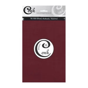 Cenk Yazma 90cm Düz Bordo Tekli Poşet Yazma (90cm-520)