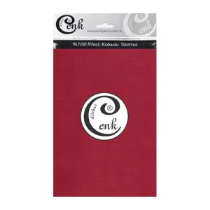 Cenk Yazma 90cm Düz Şarabi Tekli Poşet Yazma (90cm-646)