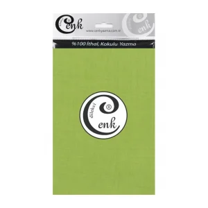 Cenk Yazma 90cm Düz Yeşil Tekli Poşet Yazma (90cm-434)