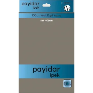 Payidar İpek 100 Cm Vizon Düz Poşetli Yazma (PYR-601-548)