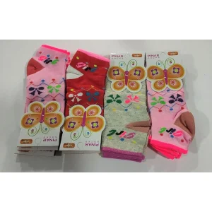 Kız Çocuk Penye Patik Çorap 12li Paket (Yaş:11-12) (KC-99-05)