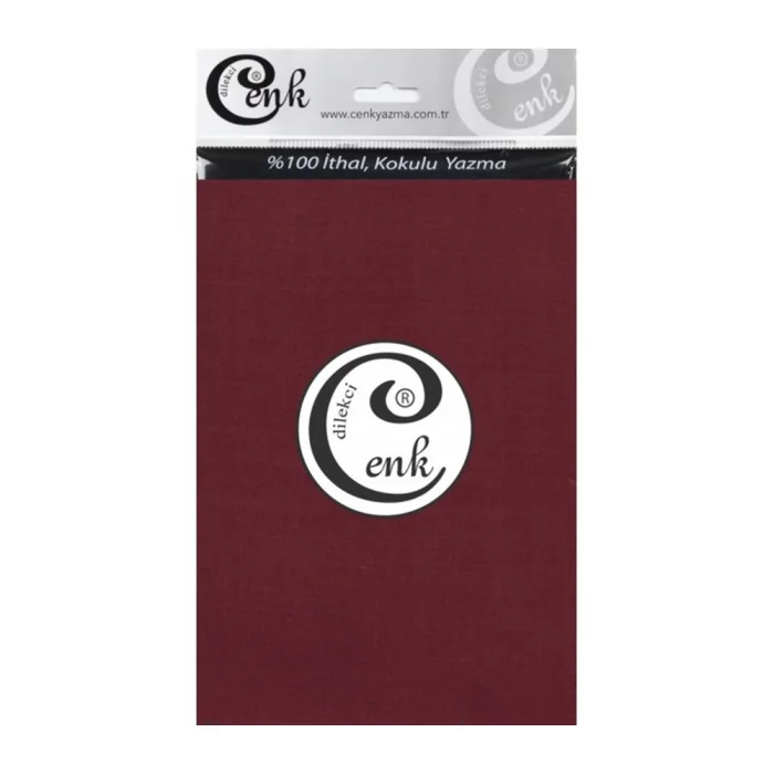 Cenk Yazma 90cm Düz Bordo Tekli Poşet Yazma (90cm-520)