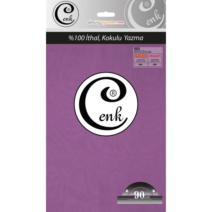 Cenk Yazma 90cm Düz Tekli Poşet Yazma (90cm-553)