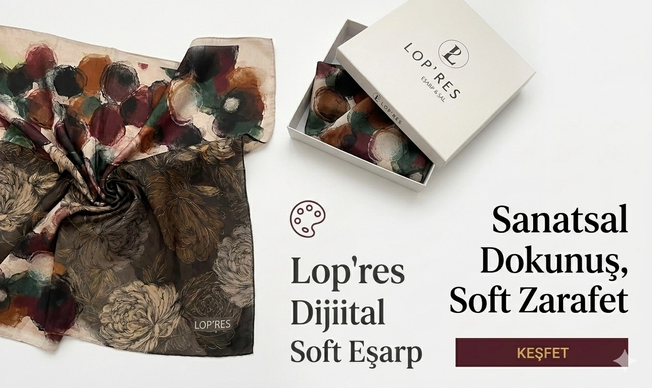 Lopres Dijital Soft Eşarp