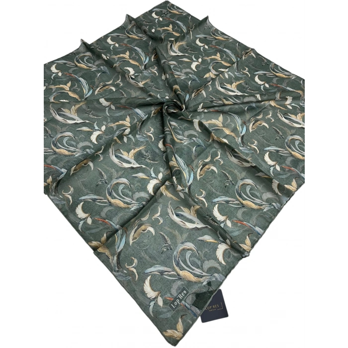 Lopres El Dikişli Soft Pamuk Eşarp-(soft52-02)