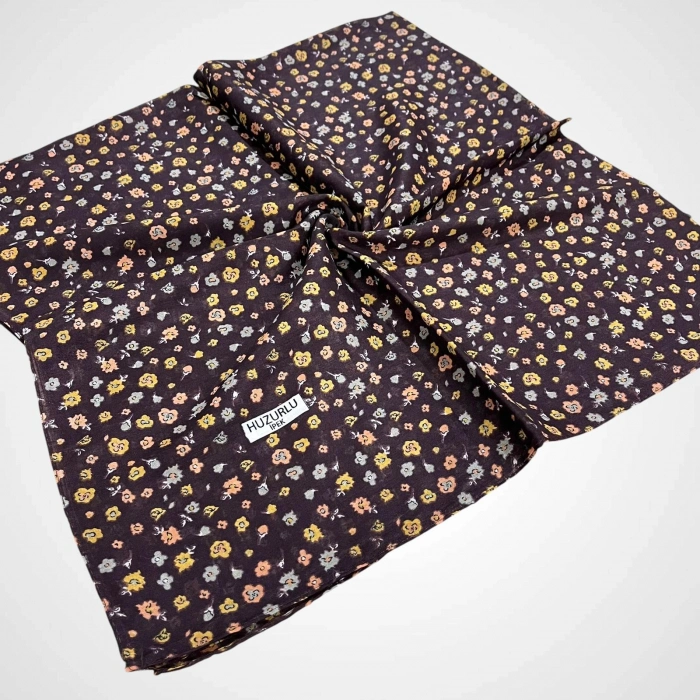 Huzurlu İpek Desenli Dikişli Yazma - (hd02-04)