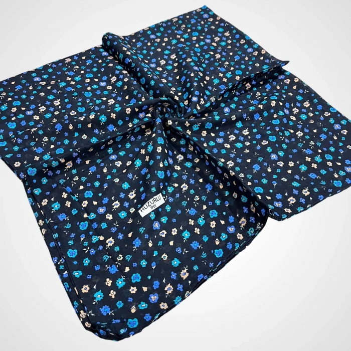 Huzurlu İpek Desenli Dikişli Yazma - (hd02-05)