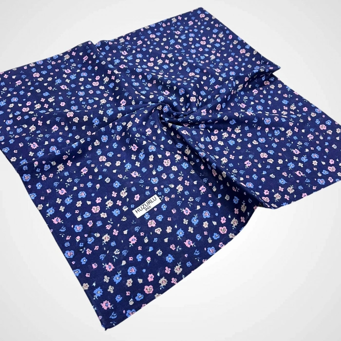 Huzurlu İpek Desenli Dikişli Yazma - (hd02-14)