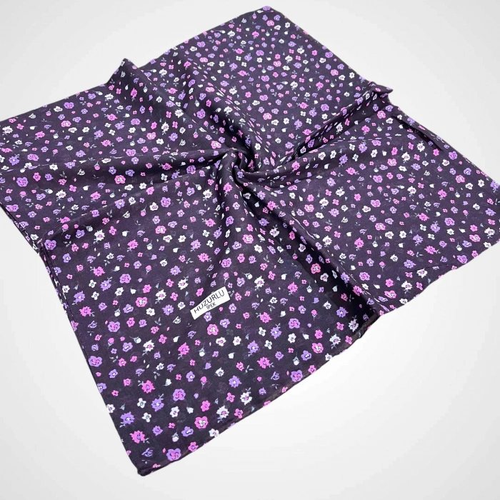 Huzurlu İpek Desenli Dikişli Yazma - (hd02-16)