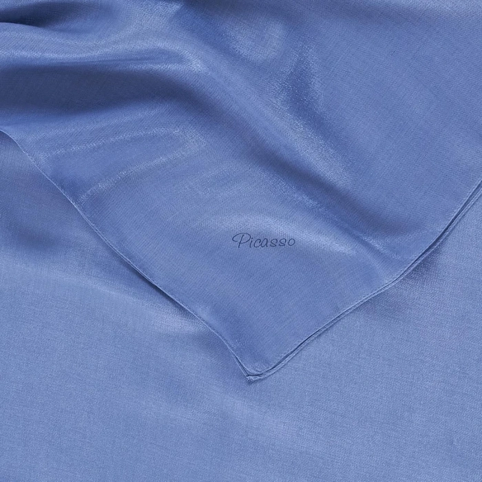 Picasso Düz Pırıltı Kehribar Eşarp İndigo (ry9920)