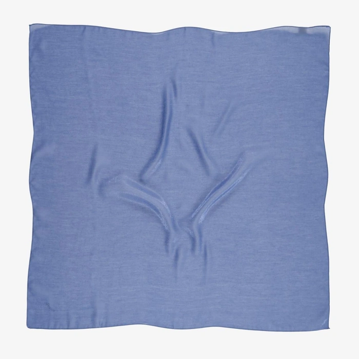 Picasso Düz Pırıltı Kehribar Eşarp İndigo (ry9920)