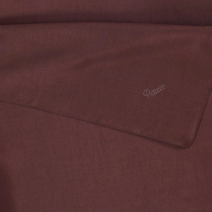 Picasso Düz Pırıltı Kehribar Eşarp Kahve (ry9921)