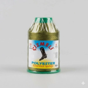 Çizmeli 100 gr. Polyester Oya İpi - (Renk no:581)