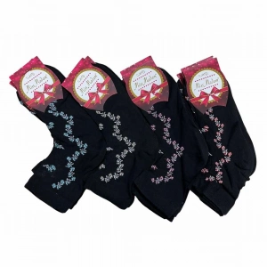 Miss Madam Kadın Desenli Tül Çorap - (mss01-12)