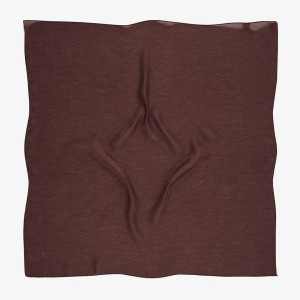 Picasso Düz Pırıltı Kehribar Eşarp Kahve (ry9921)