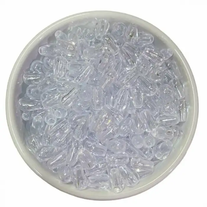 50 gram Paket Şeffaf Armut Kiraz Boncuğu (bck05-05)