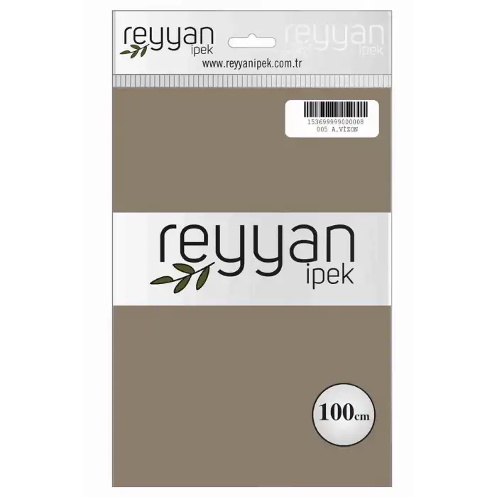 Reyyan İpek 100 Cm Düz Poşetli Yazma (Vizon Açık)-005