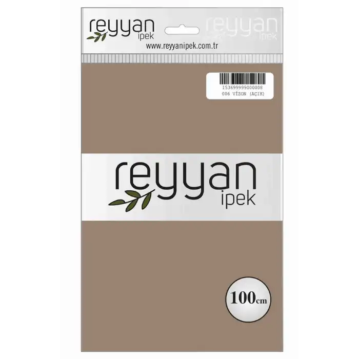 Reyyan İpek 100 Cm Düz Poşetli Yazma (Vizon Açık)-006
