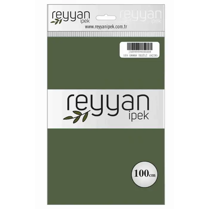 Reyyan İpek 100 Cm Düz Poşetli Yazma (Orman Yeşili)-109