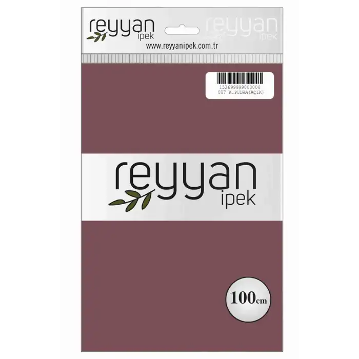 Reyyan İpek 100 Cm Düz Poşetli Yazma (Koyu Pudra)-087