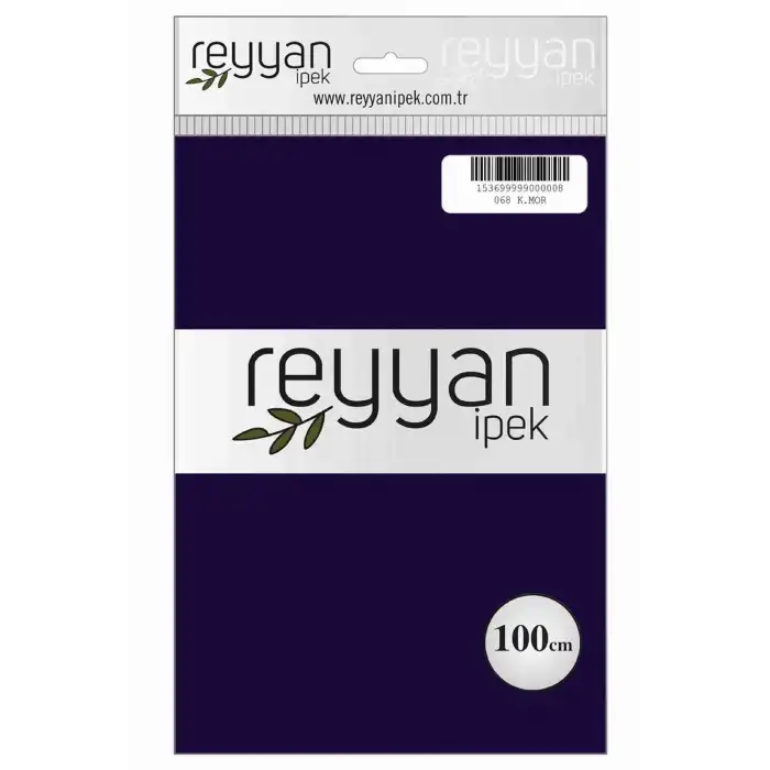 Reyyan İpek 100 Cm Düz Poşetli Yazma (Koyu Mor)-068