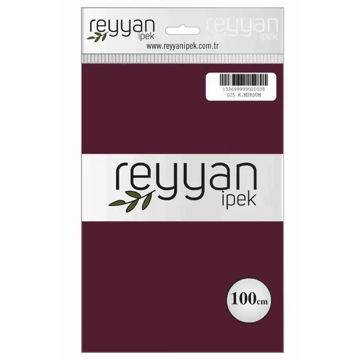 Reyyan İpek 100 Cm Düz Poşetli Yazma (Koyu Mürdüm)-025