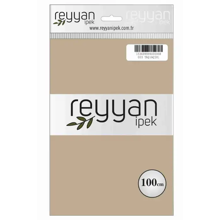 Reyyan İpek 100 Cm Düz Poşetli Yazma (Taş)-003