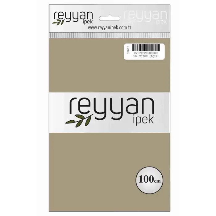 Reyyan İpek 100 Cm Düz Poşetli Yazma (Vizon)-004