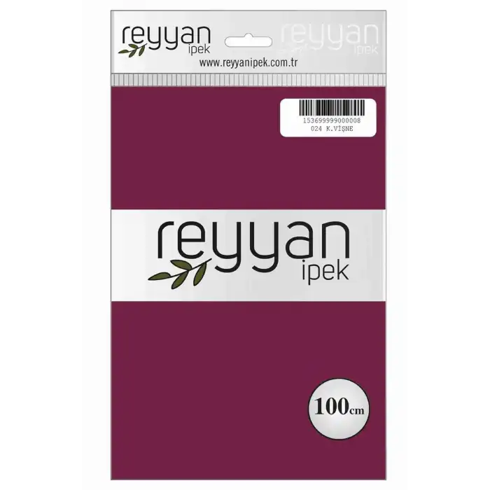 Reyyan İpek 100 Cm Düz Poşetli Yazma (Koyu Vişne)-024