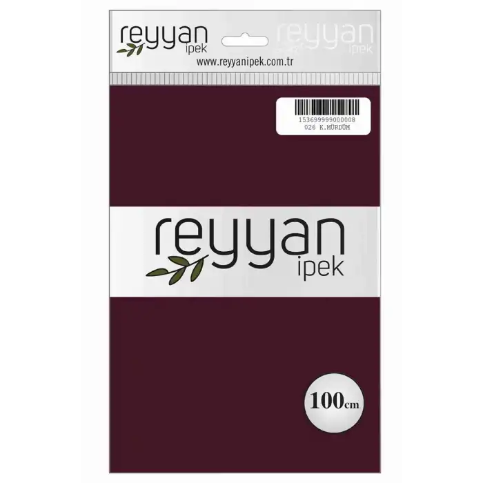 Reyyan İpek 100 Cm Düz Poşetli Yazma (Koyu Mürdüm)-026