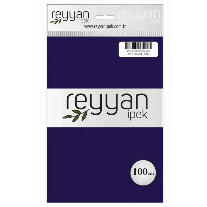 Reyyan İpek 100 Cm Düz Poşetli Yazma (Koyu Canlı Mor)-029