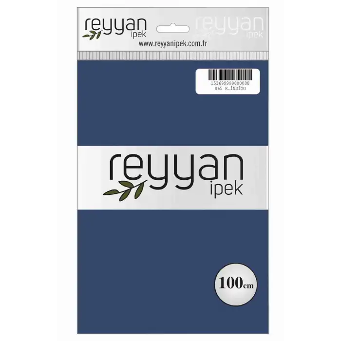 Reyyan İpek 100 Cm Düz Poşetli Yazma (Koyu İndigo)-065