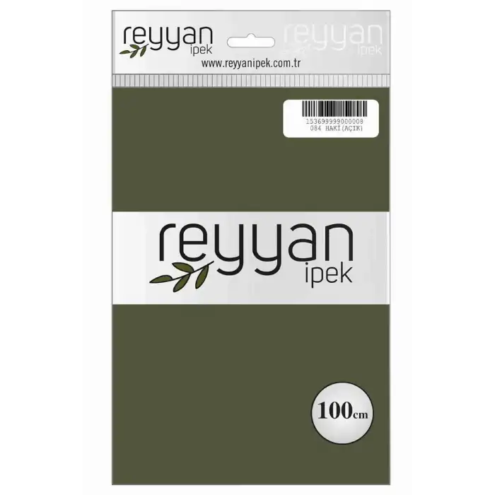 Reyyan İpek 100 Cm Düz Poşetli Yazma (Açık Haki)-084