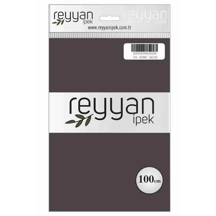 Reyyan İpek 100 Cm Düz Poşetli Yazma (Güvez Açık)-104