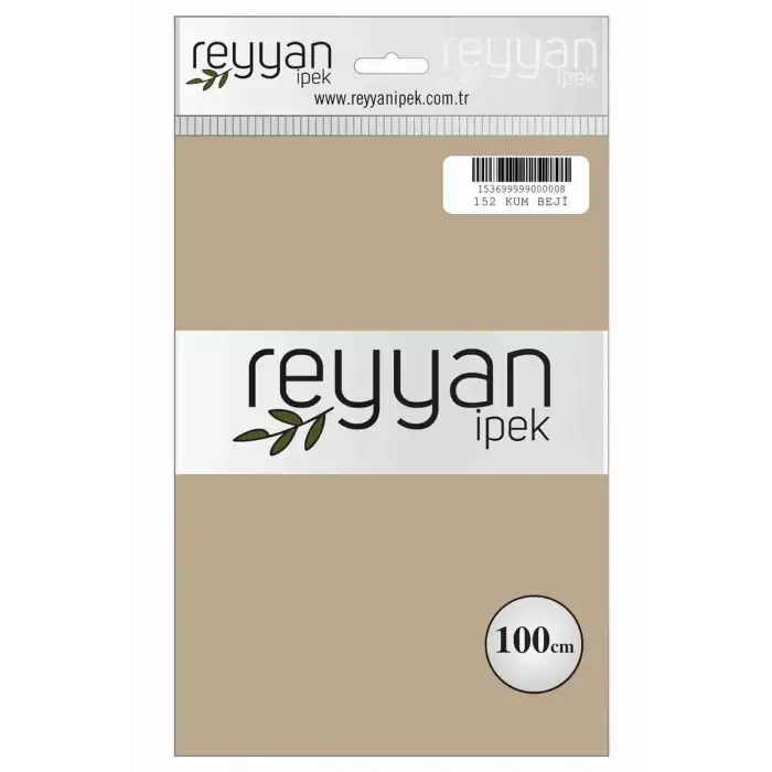 Reyyan İpek 100 Cm Düz Poşetli Yazma (Kum Beji)-152
