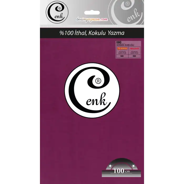 Cenk Düz 100 cm Poşetli Oyalık Yazma -(Soğan Kabuğu)-(301-080)