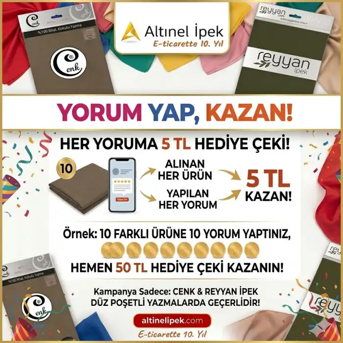 Yorum Yap, Kazan! Her Yoruma 5 TL Hediye Çeki!
